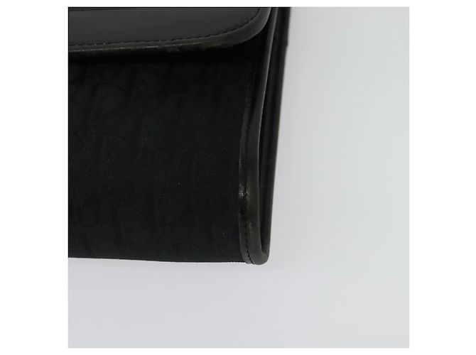 Borsa a spalla in tela Trotter Christian Dior nera e oro Auth yk19482 Nero D'oro - vista 14