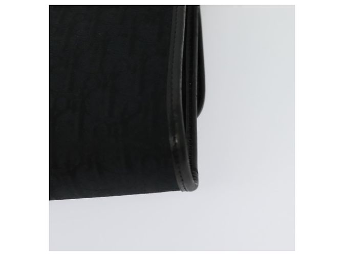 Borsa a spalla in tela Trotter Christian Dior nera e oro Auth yk19482 Nero D'oro - vista 16