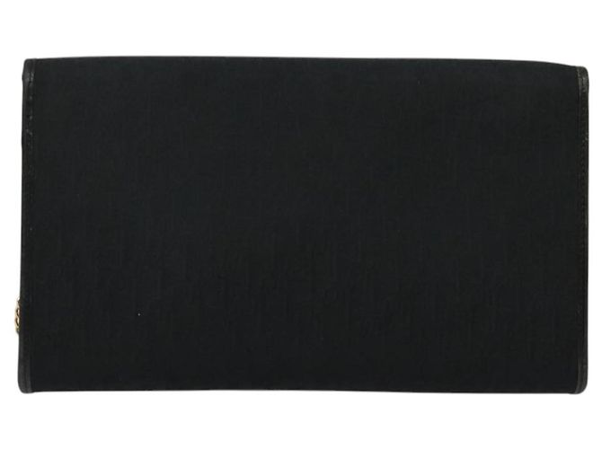Borsa a spalla in tela Trotter Christian Dior nera e oro Auth yk19482 Nero D'oro - vista 2