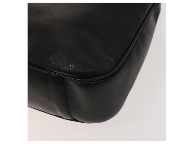 Borsa a mano in pelle Gucci Bamboo 2way Nera Oro 001 1781 1577 Auth 140641 Nero D'oro - vista 17