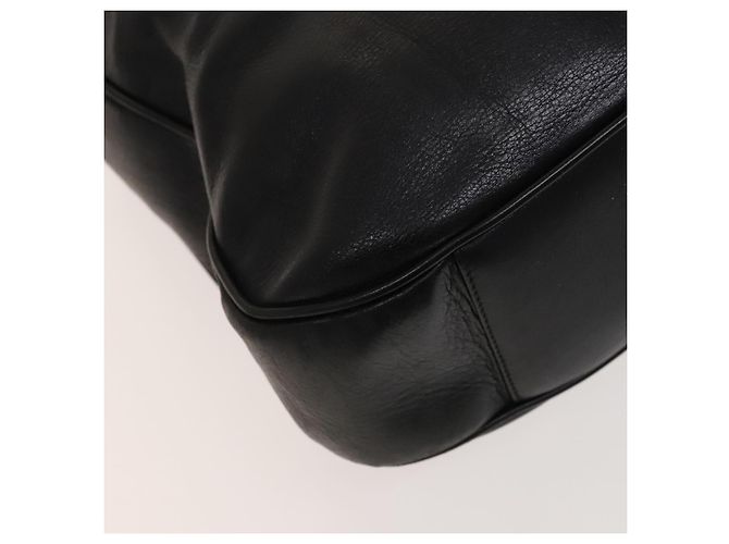 Borsa a mano in pelle Gucci Bamboo 2way Nera Oro 001 1781 1577 Auth 140641 Nero D'oro - vista 18