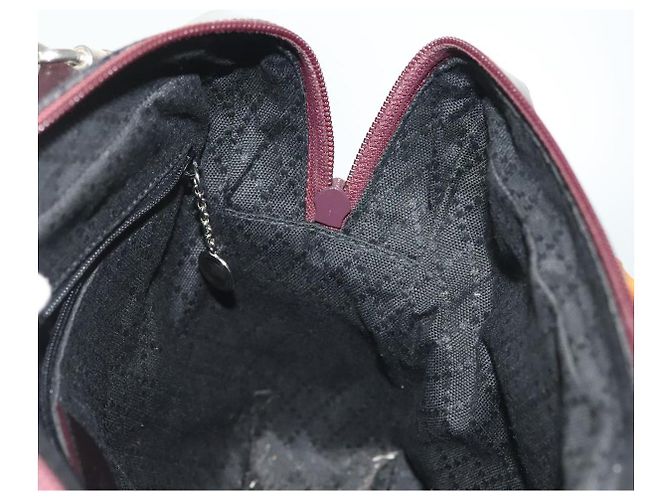 Bolsa de mão em nylon Gucci Bamboo 2 vias preta prata 000 0538 Auth ep10728 Preto - vista 19