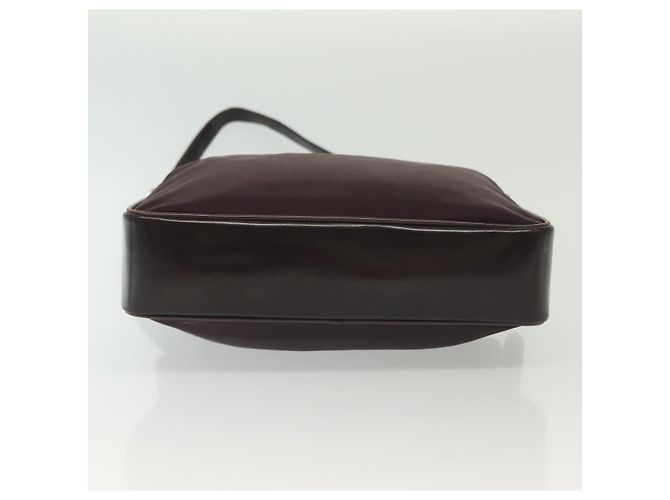 Bolsa de mão em nylon Gucci Bamboo 2 vias preta prata 000 0538 Auth ep10728 Preto - vista 3