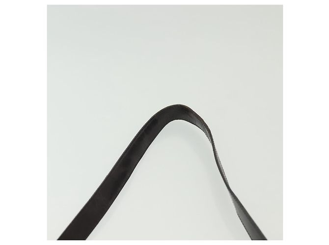 Bolsa de mão em nylon Gucci Bamboo 2 vias preta prata 000 0538 Auth ep10728 Preto - vista 8
