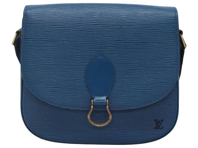 LOUIS VUITTON Borsa a Spalla Epi Saint Cloud GM Blu Toledo M52195 LV Auth yk19414 - vista 13