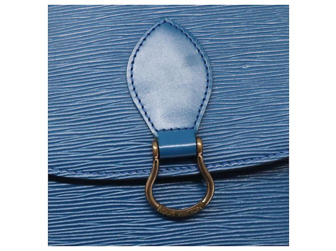 LOUIS VUITTON Borsa a Spalla Epi Saint Cloud GM Blu Toledo M52195 LV Auth yk19414 - vista 18