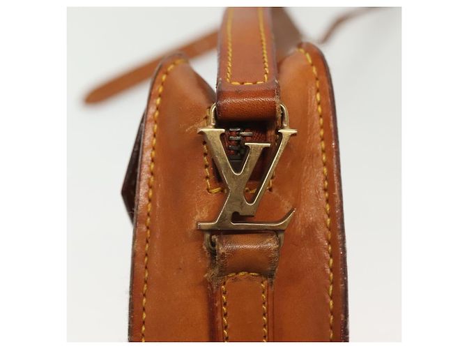 LOUIS VUITTON Bolsa de Ombro de Couro Nomad Jeune Fille PM Bege LV Auth 140977 - vista 10