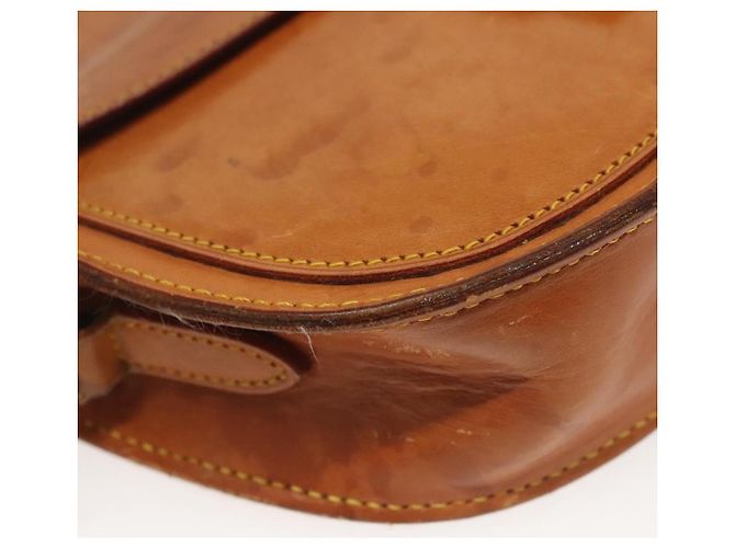LOUIS VUITTON Bolsa de Ombro de Couro Nomad Jeune Fille PM Bege LV Auth 140977 - vista 14