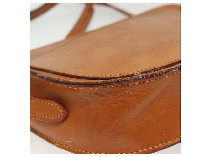 LOUIS VUITTON Bolsa de Ombro de Couro Nomad Jeune Fille PM Bege LV Auth 140977 - vista 16