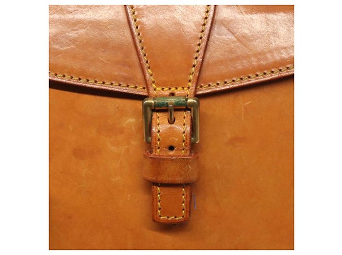 LOUIS VUITTON Bolsa de Ombro de Couro Nomad Jeune Fille PM Bege LV Auth 140977 - vista 17