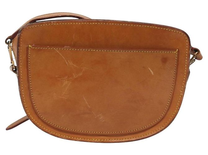 LOUIS VUITTON Bolsa de Ombro de Couro Nomad Jeune Fille PM Bege LV Auth 140977 - vista 2