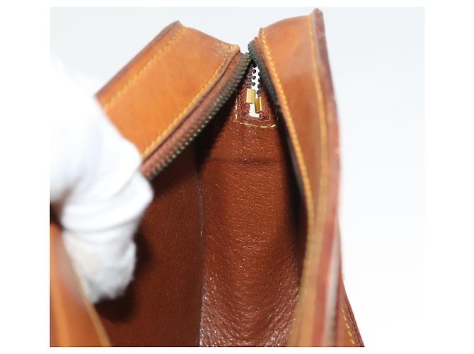 LOUIS VUITTON Bolsa de Ombro de Couro Nomad Jeune Fille PM Bege LV Auth 140977 - vista 20