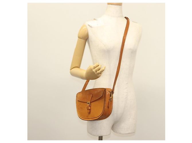 LOUIS VUITTON Bolsa de Ombro de Couro Nomad Jeune Fille PM Bege LV Auth 140977 - vista 23