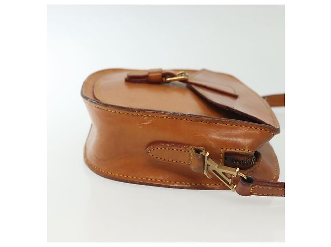 LOUIS VUITTON Bolsa de Ombro de Couro Nomad Jeune Fille PM Bege LV Auth 140977 - vista 3