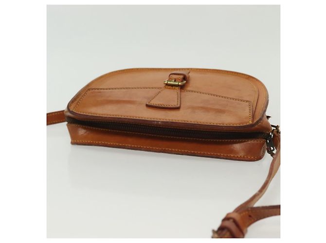 LOUIS VUITTON Bolsa de Ombro de Couro Nomad Jeune Fille PM Bege LV Auth 140977 - vista 6