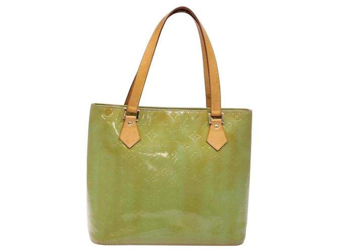 LOUIS VUITTON Borsa a Mano Monogram Vernis Houston Blu Baby M91005 LV Auth ep10301 Blu chiaro - vista 13