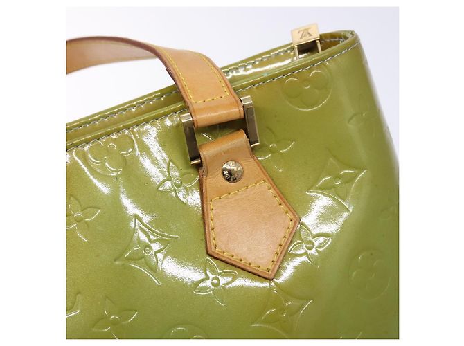 LOUIS VUITTON Borsa a Mano Monogram Vernis Houston Blu Baby M91005 LV Auth ep10301 Blu chiaro - vista 18