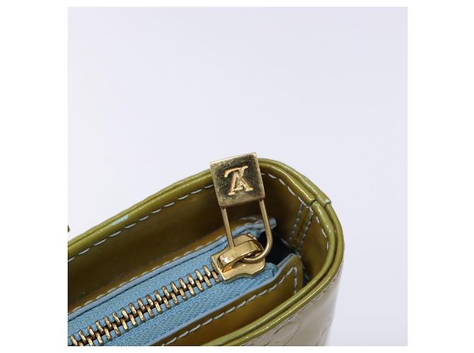 LOUIS VUITTON Borsa a Mano Monogram Vernis Houston Blu Baby M91005 LV Auth ep10301 Blu chiaro - vista 19