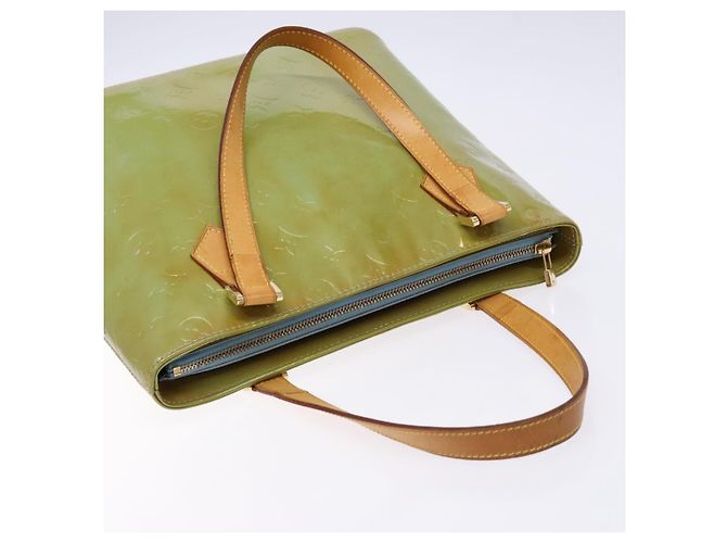 LOUIS VUITTON Borsa a Mano Monogram Vernis Houston Blu Baby M91005 LV Auth ep10301 Blu chiaro - vista 6