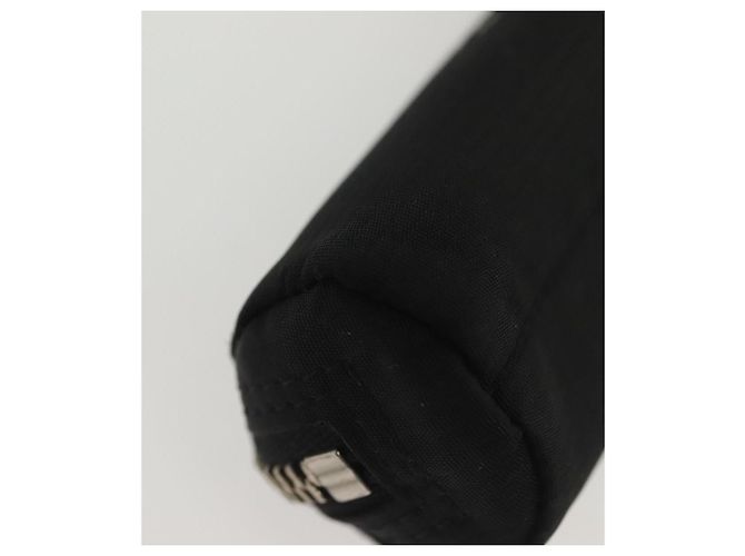 CHANEL Astuccio da Viaggio in Nylon Nero Argento CC Auth 142341 - vista 7