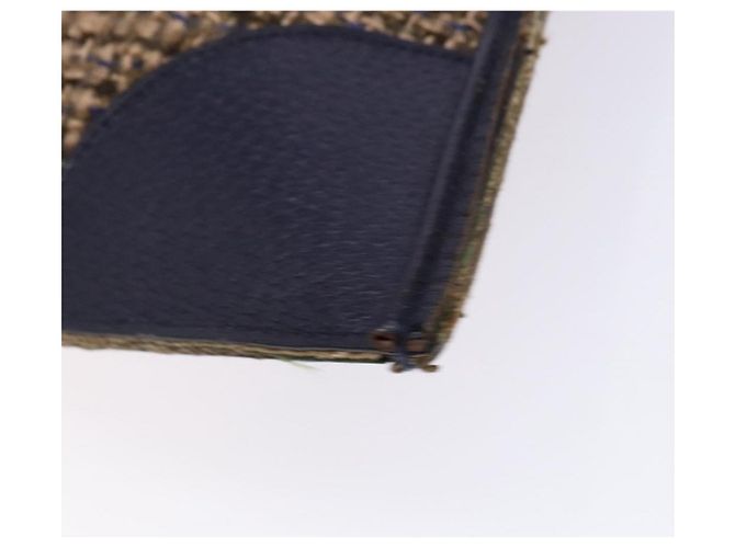 PRADA Borsa a Mano Tweed Beige Argento Auth bs29049 - vista 15