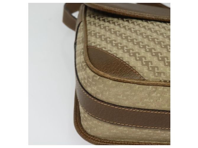 GUCCI Shoulder Bag Canvas Beige Gold 001 113 0613 Auth ep10753 Golden - view 9