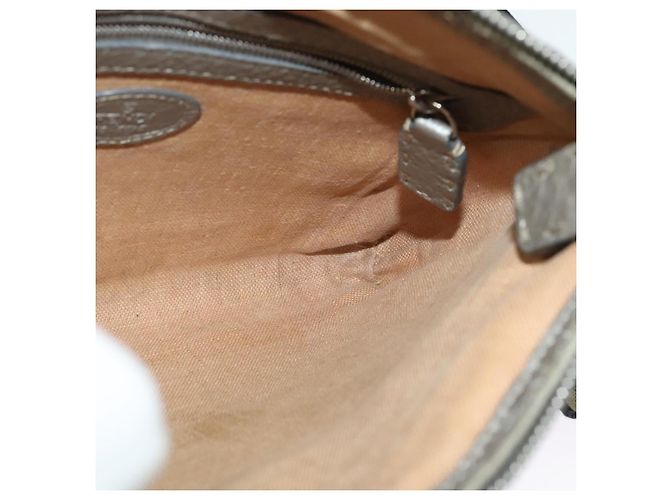 Fendi Borsa a Spalla Celeria in Pelle Argento Auth BA5363 - vista 18