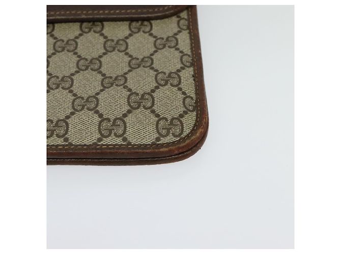 Gucci Borsa a Spalla GG Supreme PVC Beige Oro 004 904 0671 Auth ep10822 D'oro - vista 15