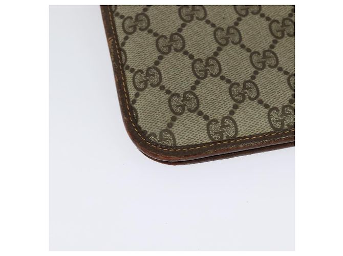 Gucci Borsa a Spalla GG Supreme PVC Beige Oro 004 904 0671 Auth ep10822 D'oro - vista 16