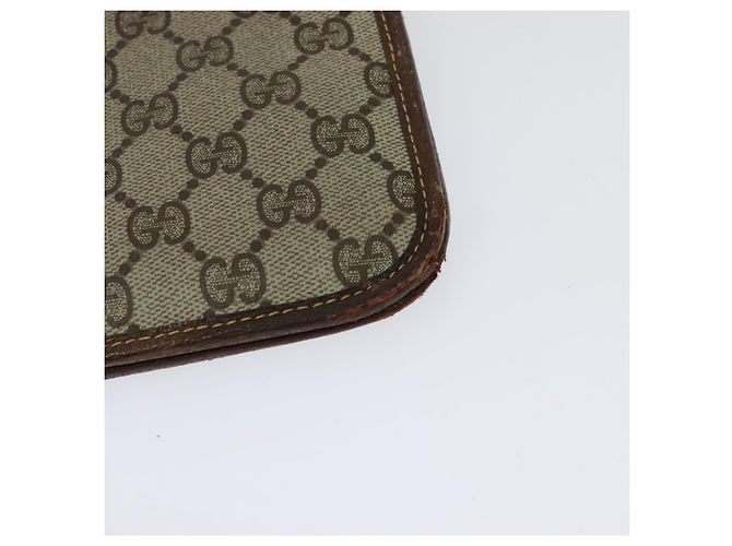Gucci Borsa a Spalla GG Supreme PVC Beige Oro 004 904 0671 Auth ep10822 D'oro - vista 17