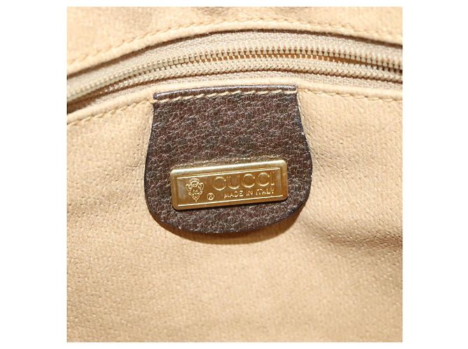 Gucci Borsa a Spalla GG Supreme PVC Beige Oro 004 904 0671 Auth ep10822 D'oro - vista 18