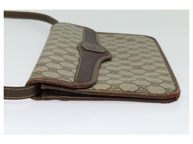 Gucci Borsa a Spalla GG Supreme PVC Beige Oro 004 904 0671 Auth ep10822 D'oro - vista 3