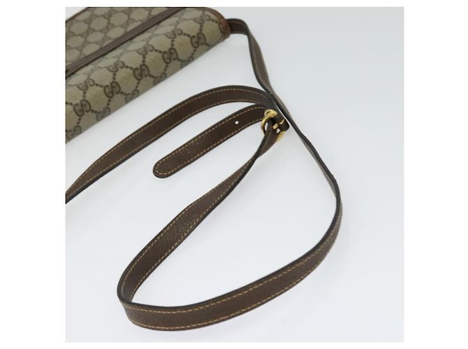 Gucci Borsa a Spalla GG Supreme PVC Beige Oro 004 904 0671 Auth ep10822 D'oro - vista 7