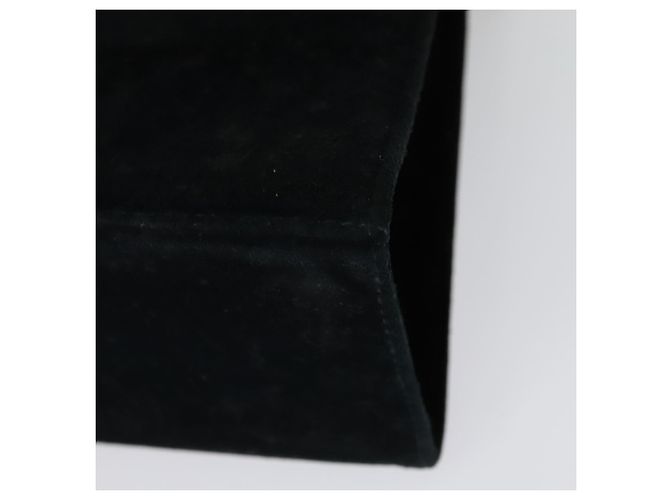Borsa a spalla Gancini in suede nero e oro Salvatore Ferragamo Auth 140965 D'oro - vista 16
