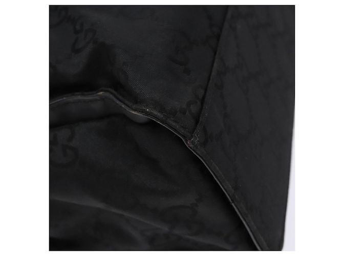 Borsa a mano GG Canvas Bamboo Gucci Nylon Nero Argento 002 1016 Auth BA5353 - vista 16