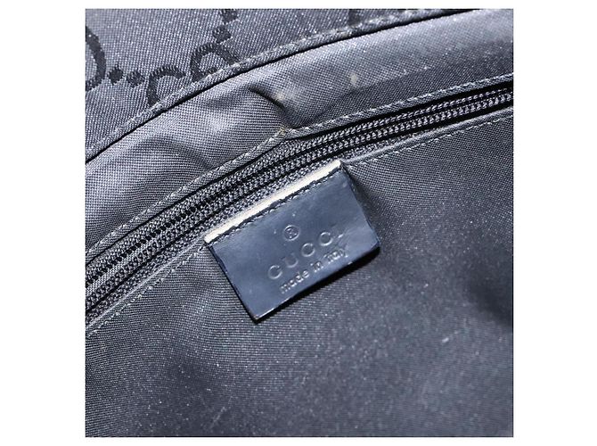 Borsa a mano GG Canvas Bamboo Gucci Nylon Nero Argento 002 1016 Auth BA5353 - vista 17