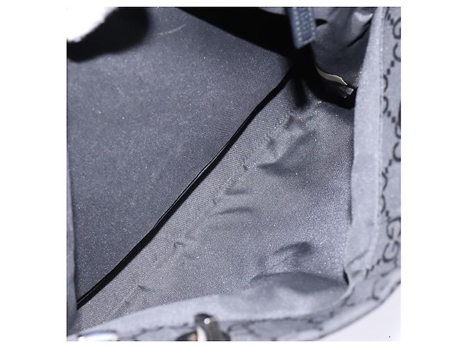 Borsa a mano GG Canvas Bamboo Gucci Nylon Nero Argento 002 1016 Auth BA5353 - vista 22