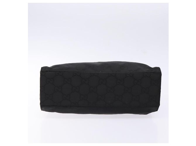 Borsa a mano GG Canvas Bamboo Gucci Nylon Nero Argento 002 1016 Auth BA5353 - vista 5