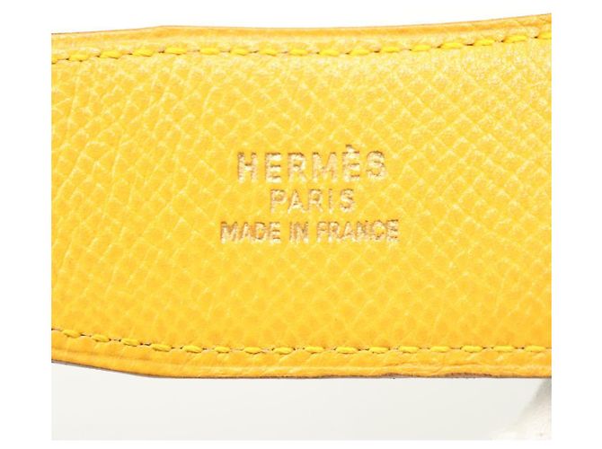 Hermès Cinturón HERMES Constance H de cuero 33,5"" verde Auth 141710V - vista 20