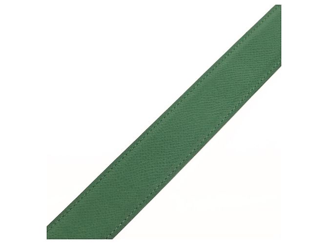 Hermès Cinturón HERMES Constance H de cuero 33,5"" verde Auth 141710V - vista 7