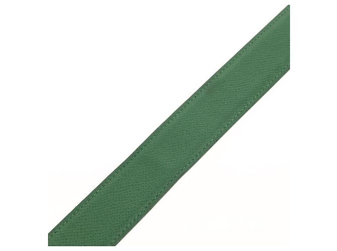 Hermès Cinturón HERMES Constance H de cuero 33,5"" verde Auth 141710V - vista 8