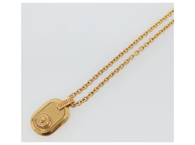 Collier VERSACE en métal doré Auth bs29163 - vue 3