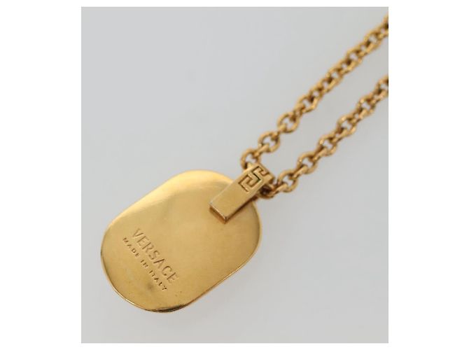 Collier VERSACE en métal doré Auth bs29163 - vue 7