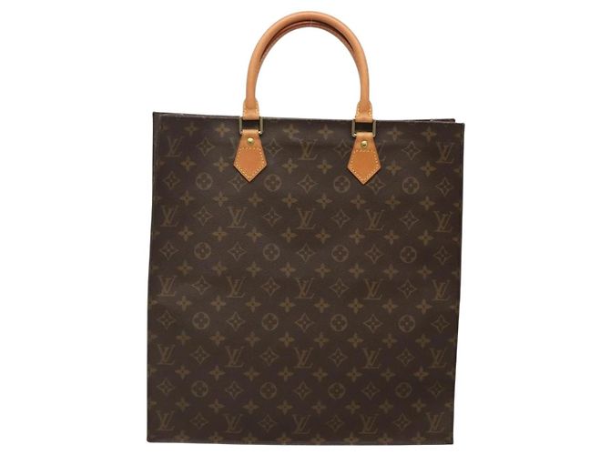 LOUIS VUITTON Borsa Sac Plat Monogram M51140 LV Auth 140332 Monogramma - vista 2