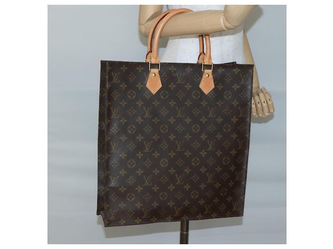 LOUIS VUITTON Borsa Sac Plat Monogram M51140 LV Auth 140332 Monogramma - vista 20