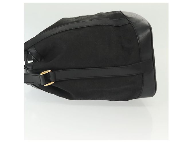 Borsa a Spalla GG Canvas Gucci Nera Oro Auth 139771 Nero D'oro - vista 4