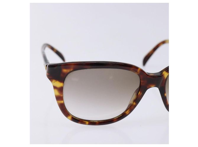 Óculos de sol GUCCI de plástico marrom Auth BA5382 - vista 6
