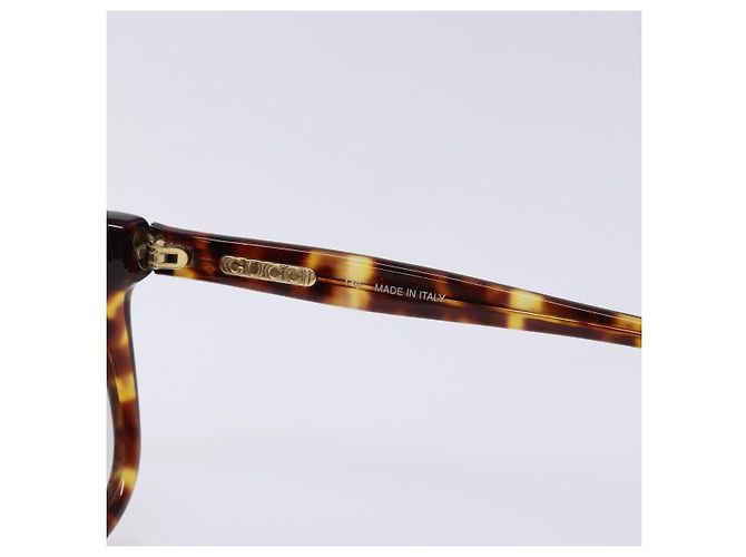 Óculos de sol GUCCI de plástico marrom Auth BA5382 - vista 9