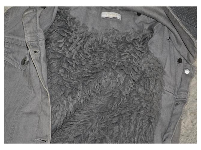 Chaqueta acolchada Chloé gris de algodón - vista 5