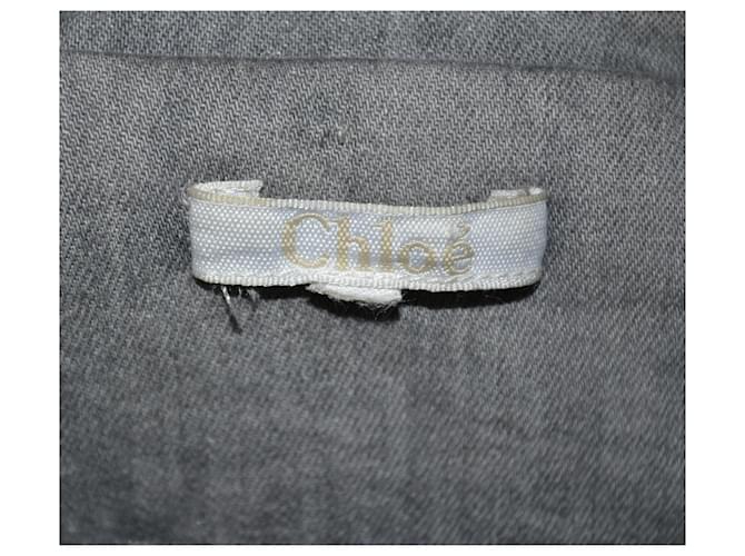 Chaqueta acolchada Chloé gris de algodón - vista 6